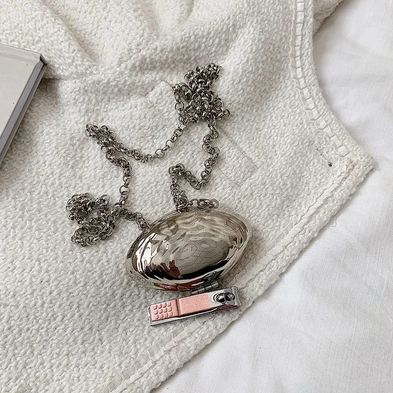 Mini Lipstick Bag: Decorative Women's Shoulder Bag, Chain Crossbody Bag, Designer Handbag, and Purse. Fashion Shell Bag, Female Clutch
