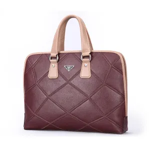 New Men Genuine Leather Briefcase Business Cowhide Leather Brand Handbags Men Messenger Bags