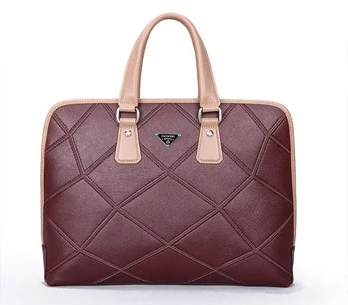 New Men Genuine Leather Briefcase Business Cowhide Leather Brand Handbags Men Messenger Bags