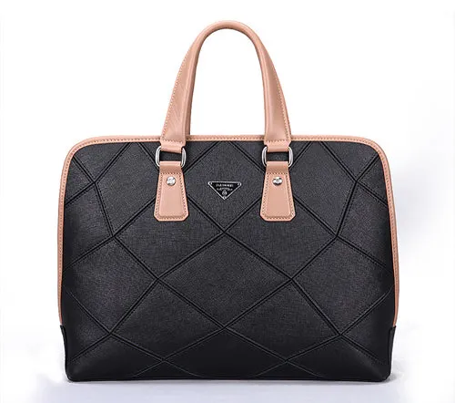 New Men Genuine Leather Briefcase Business Cowhide Leather Brand Handbags Men Messenger Bags