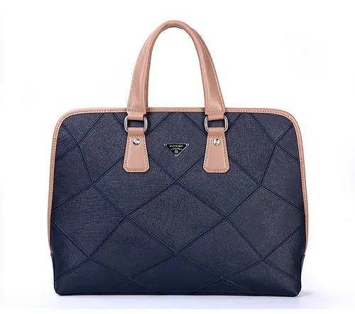 New Men Genuine Leather Briefcase Business Cowhide Leather Brand Handbags Men Messenger Bags