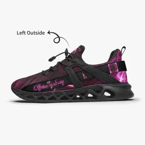 Officially Sexy Pink Laser Hearts Collection Mesh Running Shoes