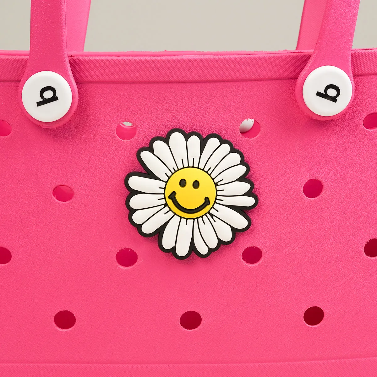 Owllaser Smiling Daisy Charm for Handbags, Accessories for Bogg Bags