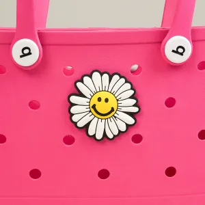 Owllaser Smiling Daisy Charm for Handbags, Accessories for Bogg Bags
