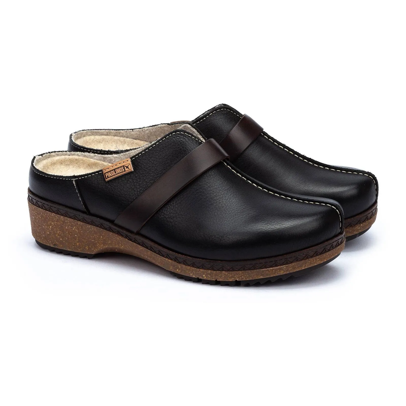 Pikolinos Granada W0W-3590C1 Clog (Women) - Black Leather