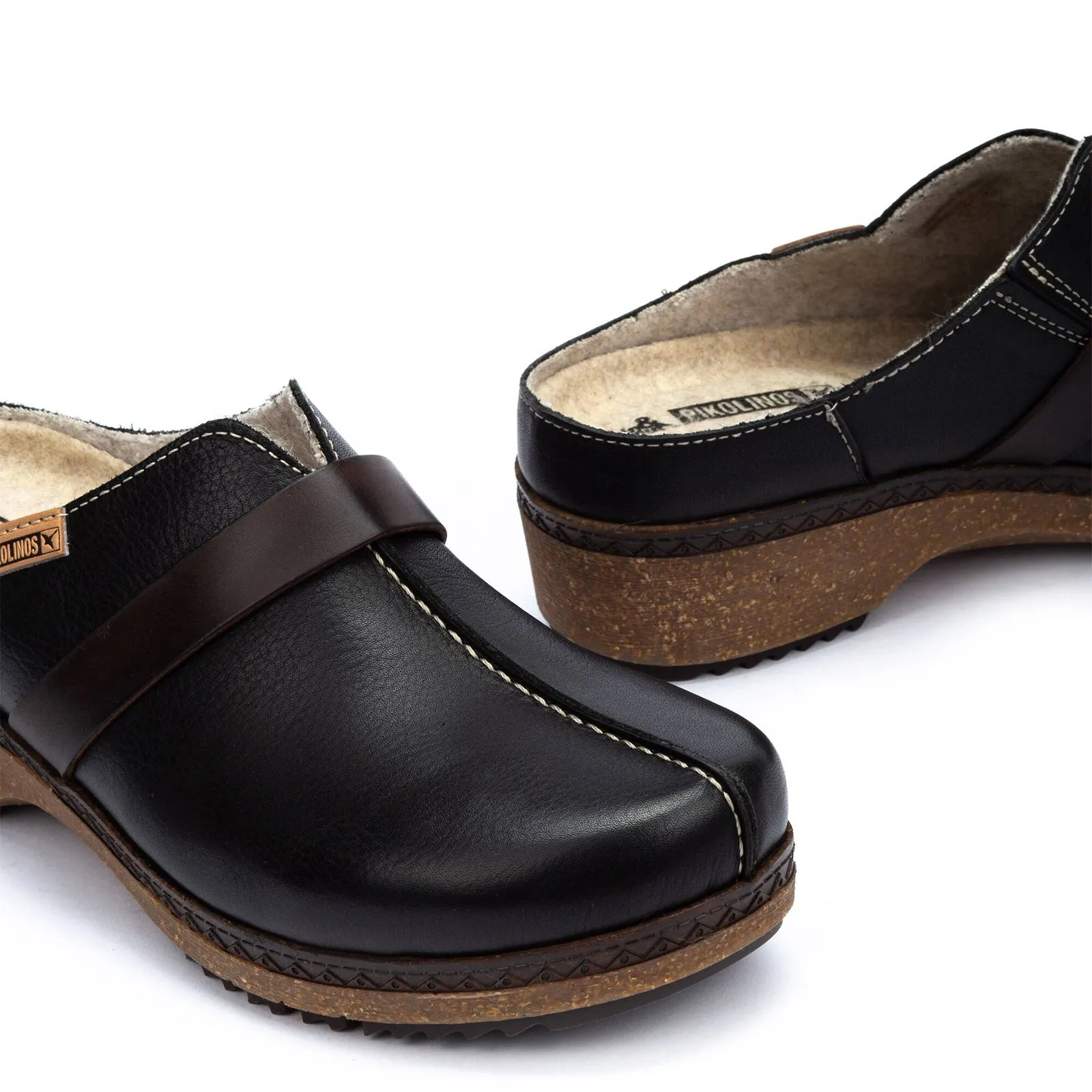 Pikolinos Granada W0W-3590C1 Clog (Women) - Black Leather