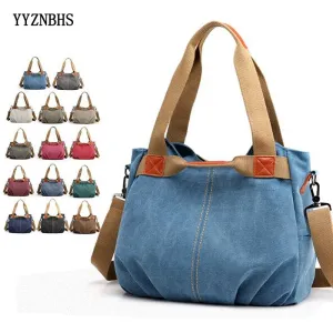 Shoulder Brand Bag Canvas Tote Bags For Women Luxury Canvas Designer Handbag Large Capacity Hand Bags Bolsa Feminina Travel Bag