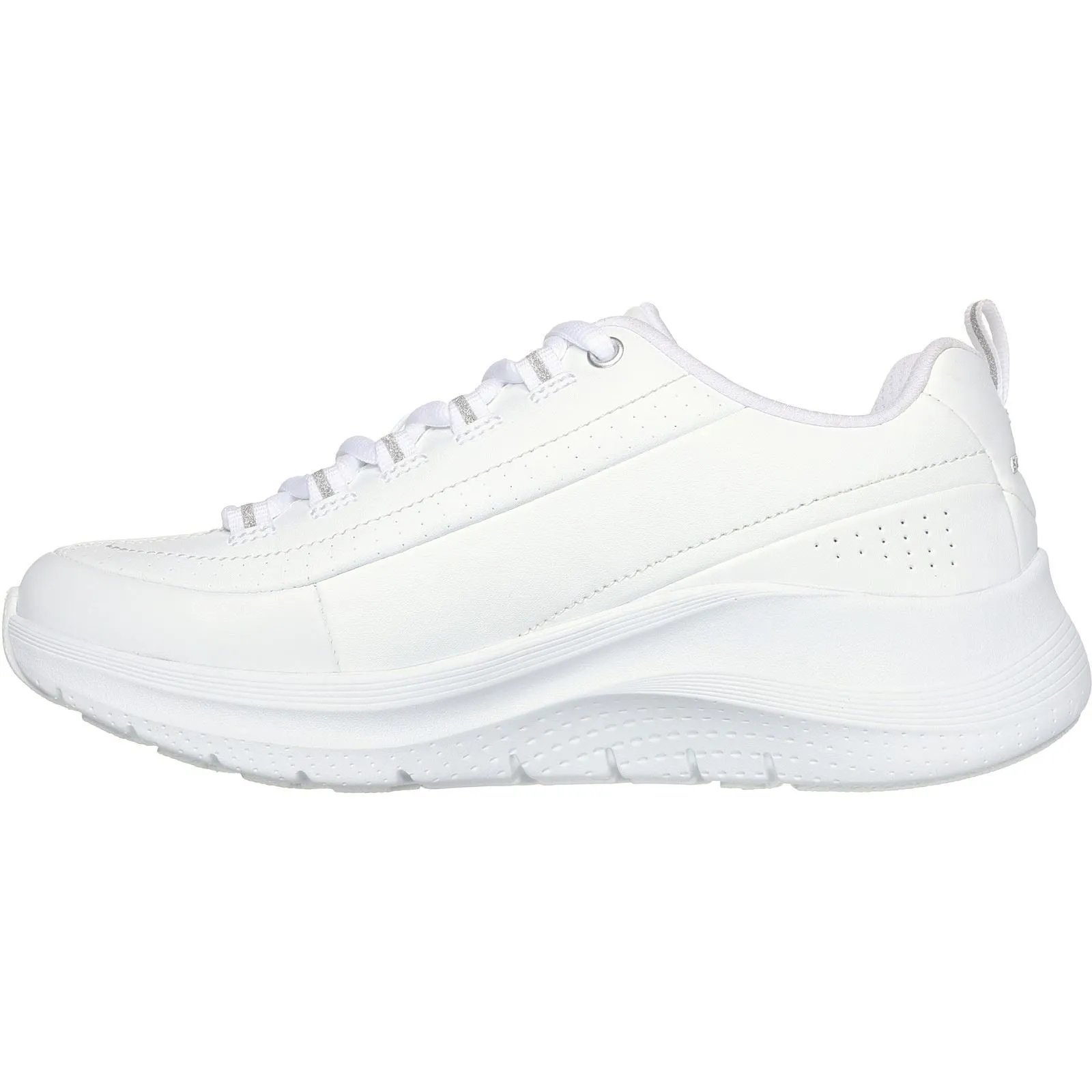 Skechers Women Trainers - Arch Fit 2.0 - Star Bound in White/Silver, 3-8 - GAR150061