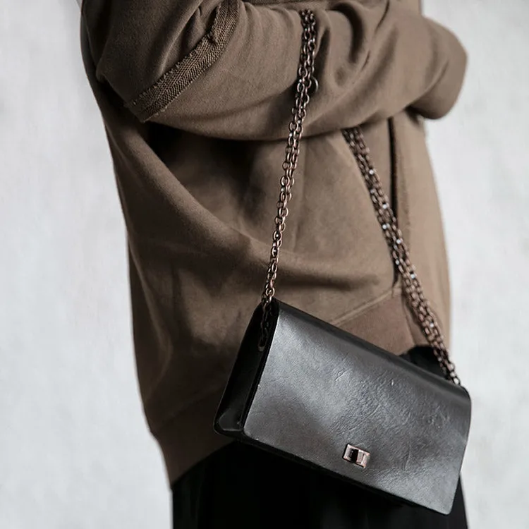 Small Women's Tan Square Leather Crossbody Bag Purse Side Bag For Womens
