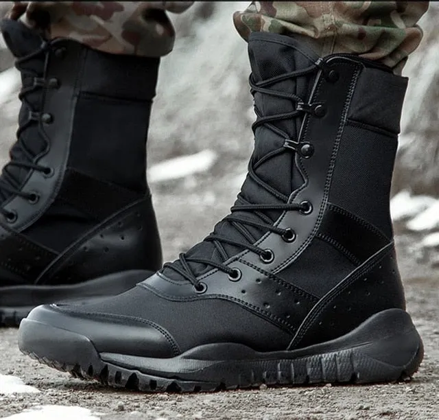 Summer Combat Boot Climbing Training Mesh Army Shoes