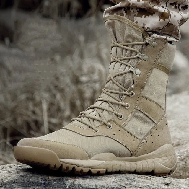 Summer Combat Boot Climbing Training Mesh Army Shoes