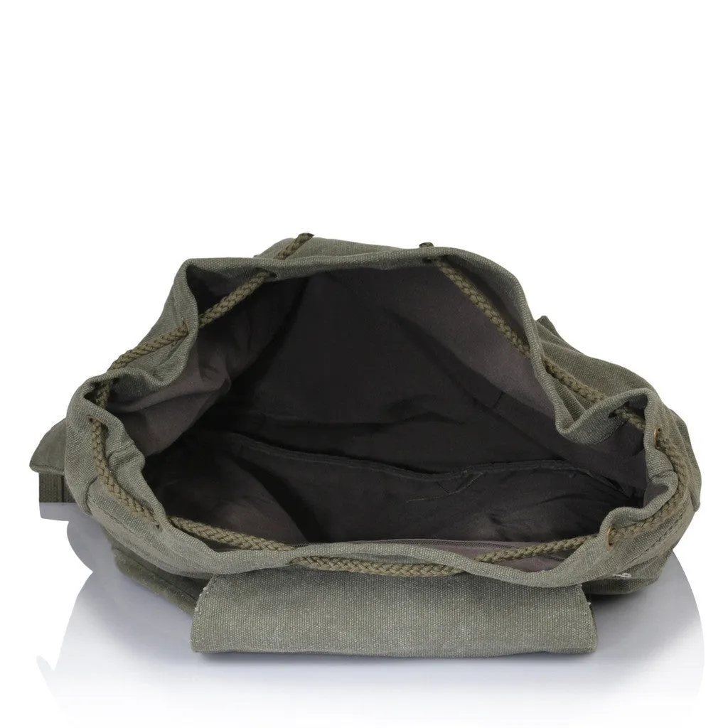 Suntop A28 16 L Backpack(Olive Green and Brown)