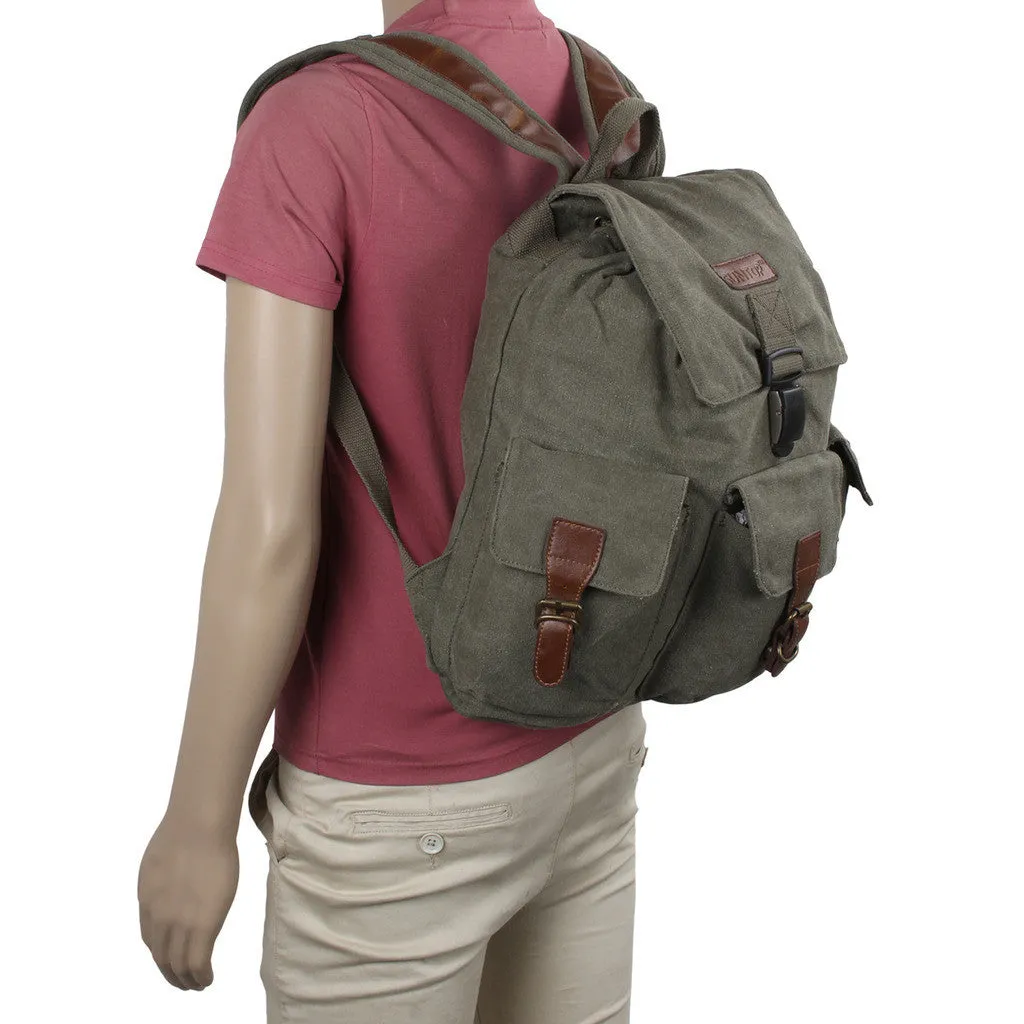 Suntop A28 16 L Backpack(Olive Green and Brown)