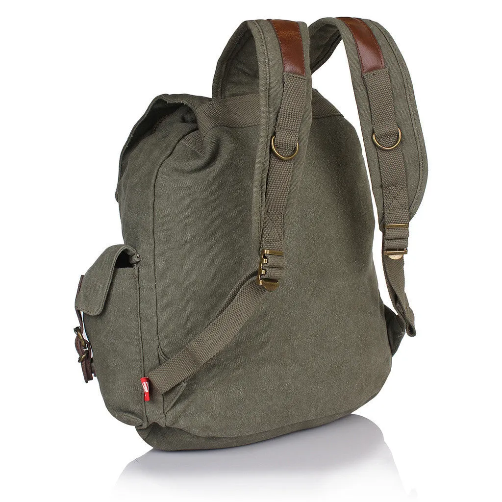 Suntop A28 16 L Backpack(Olive Green and Brown)