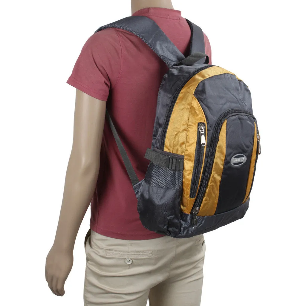 Suntop A38 19 L Backpack(Grey and Green)