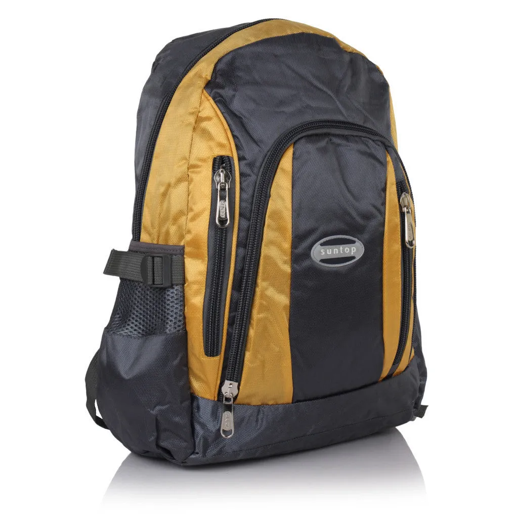 Suntop A38 19 L Backpack(Grey and Green)