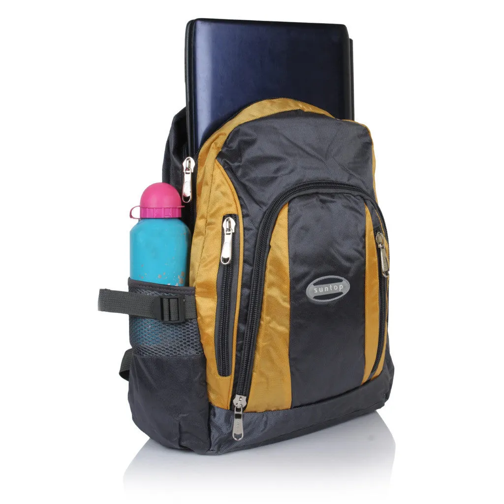 Suntop A38 19 L Backpack(Grey and Green)