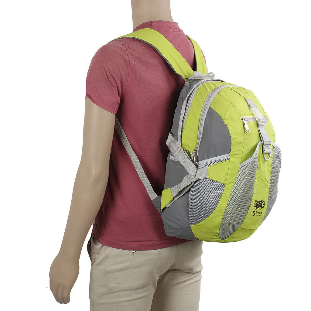 Suntop A94 19 L Backpack(Parrot Green and Grey)
