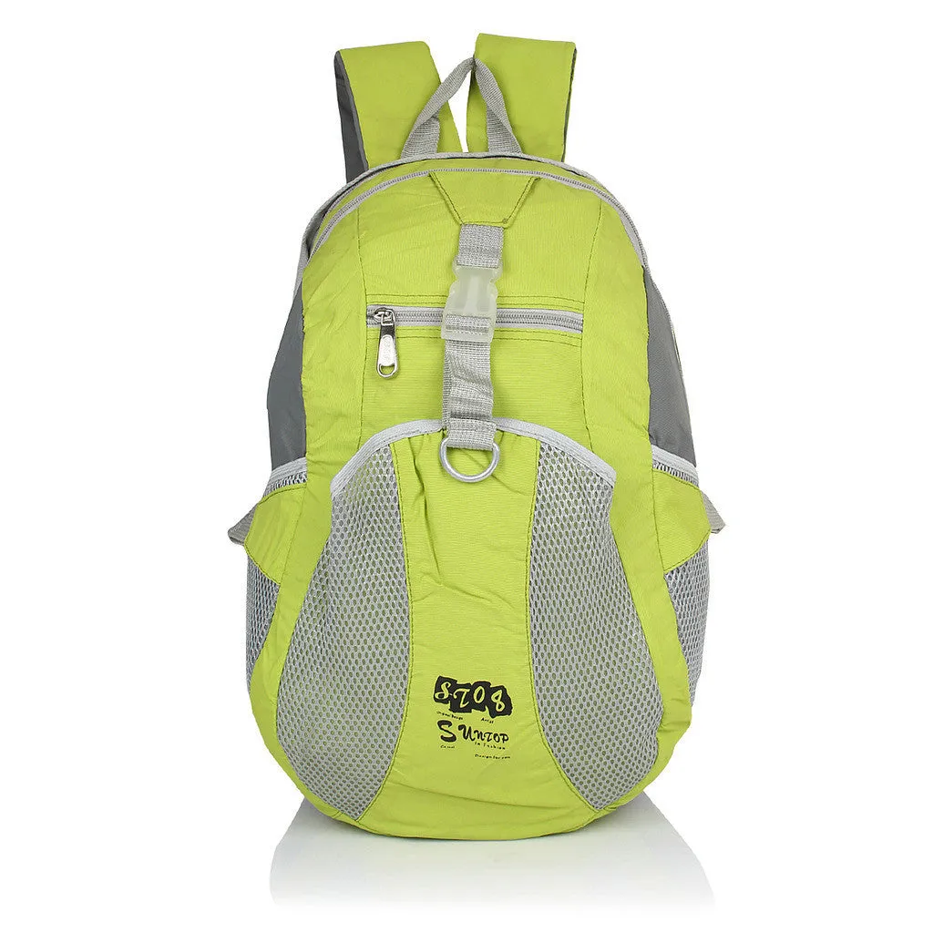 Suntop A94 19 L Backpack(Parrot Green and Grey)