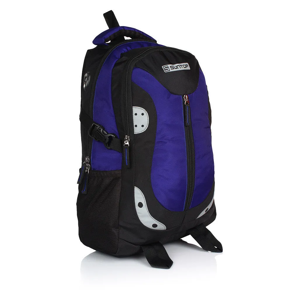 Suntop Neo 9 26 L Medium Backpack(Black and Indigo Blue)