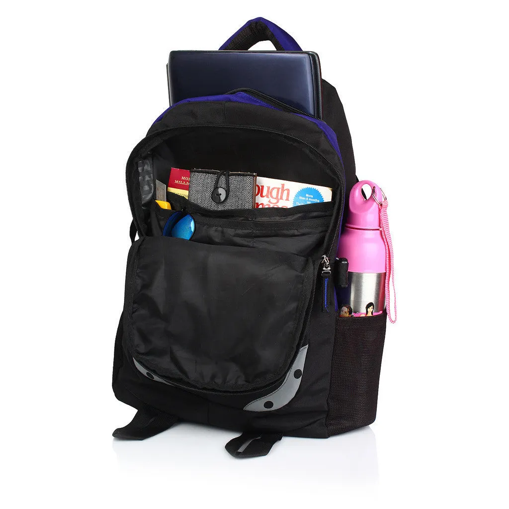 Suntop Neo 9 26 L Medium Backpack(Black and Indigo Blue)