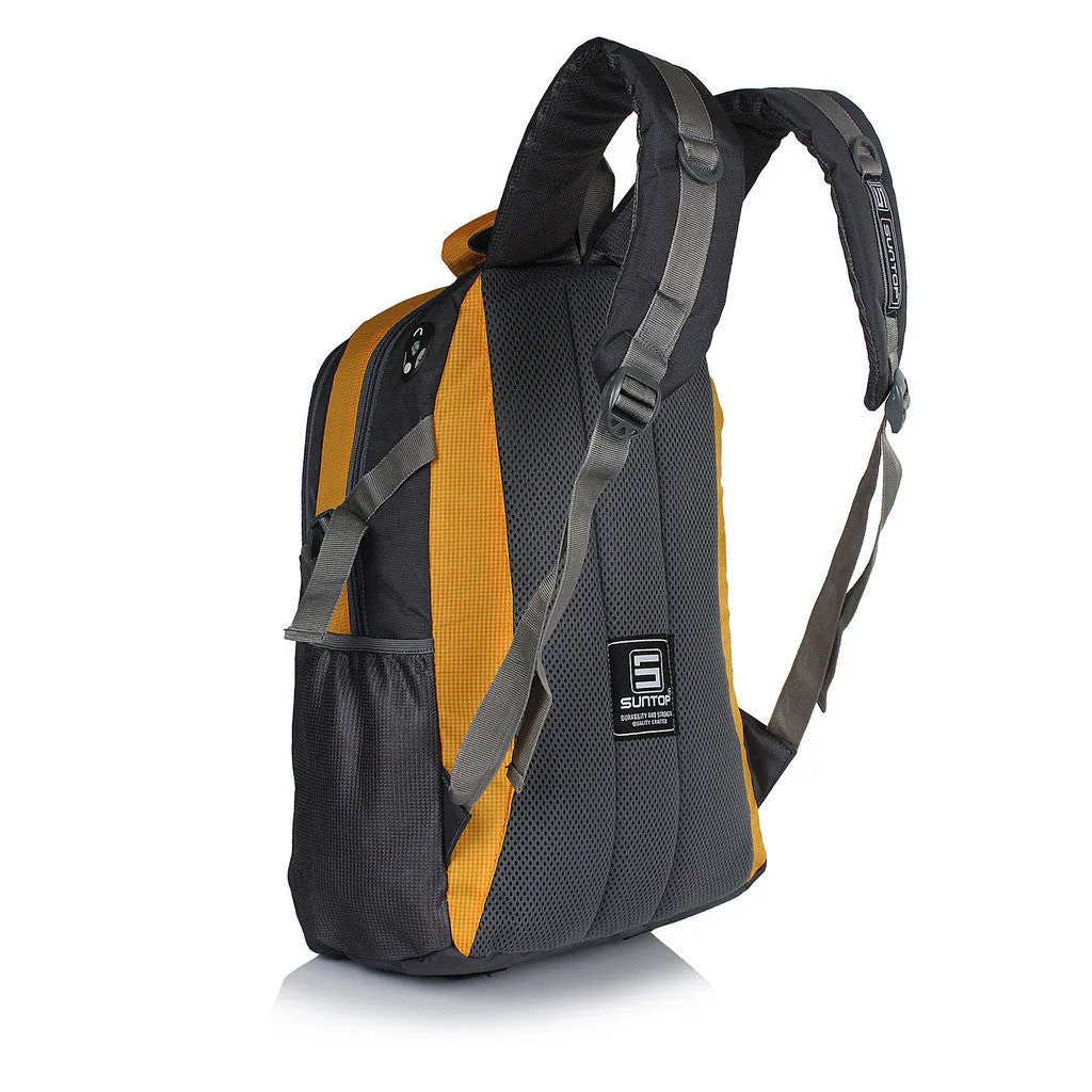 Suntop Neo 9 26 L Medium Backpack(Grey and Yellow Checks)