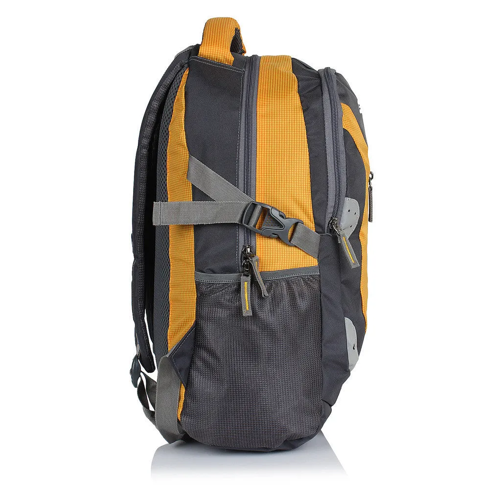 Suntop Neo 9 26 L Medium Backpack(Grey and Yellow Checks)