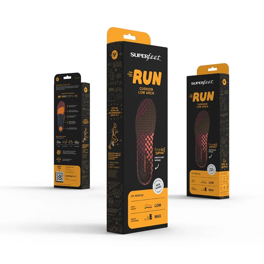 Superfeet Run Cushion Low Arch Insoles