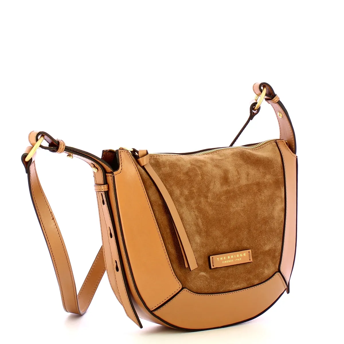The Bridge - Fedora Marzapane Crossbody Bag - 043205CU - MARZAPANE/ABB./ORO