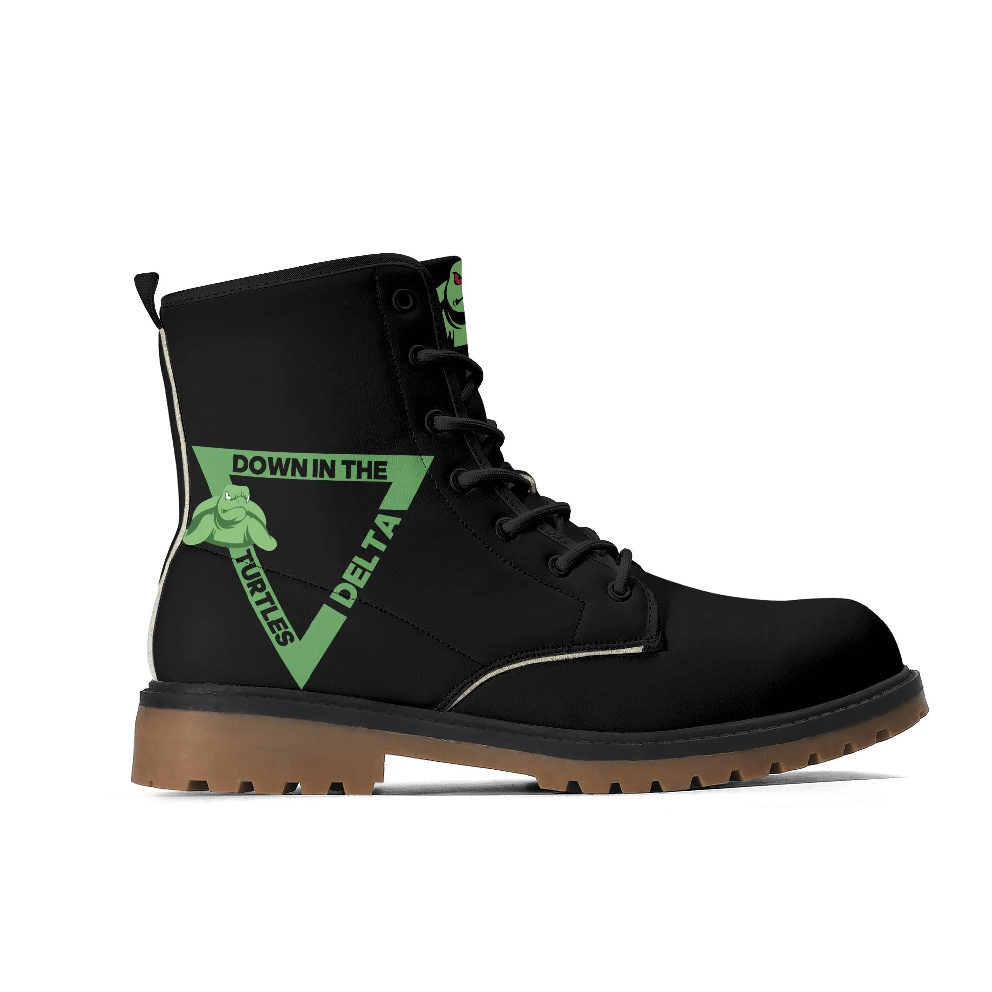 Turtle Womens Upgraded Brown Outsole Leather Boots