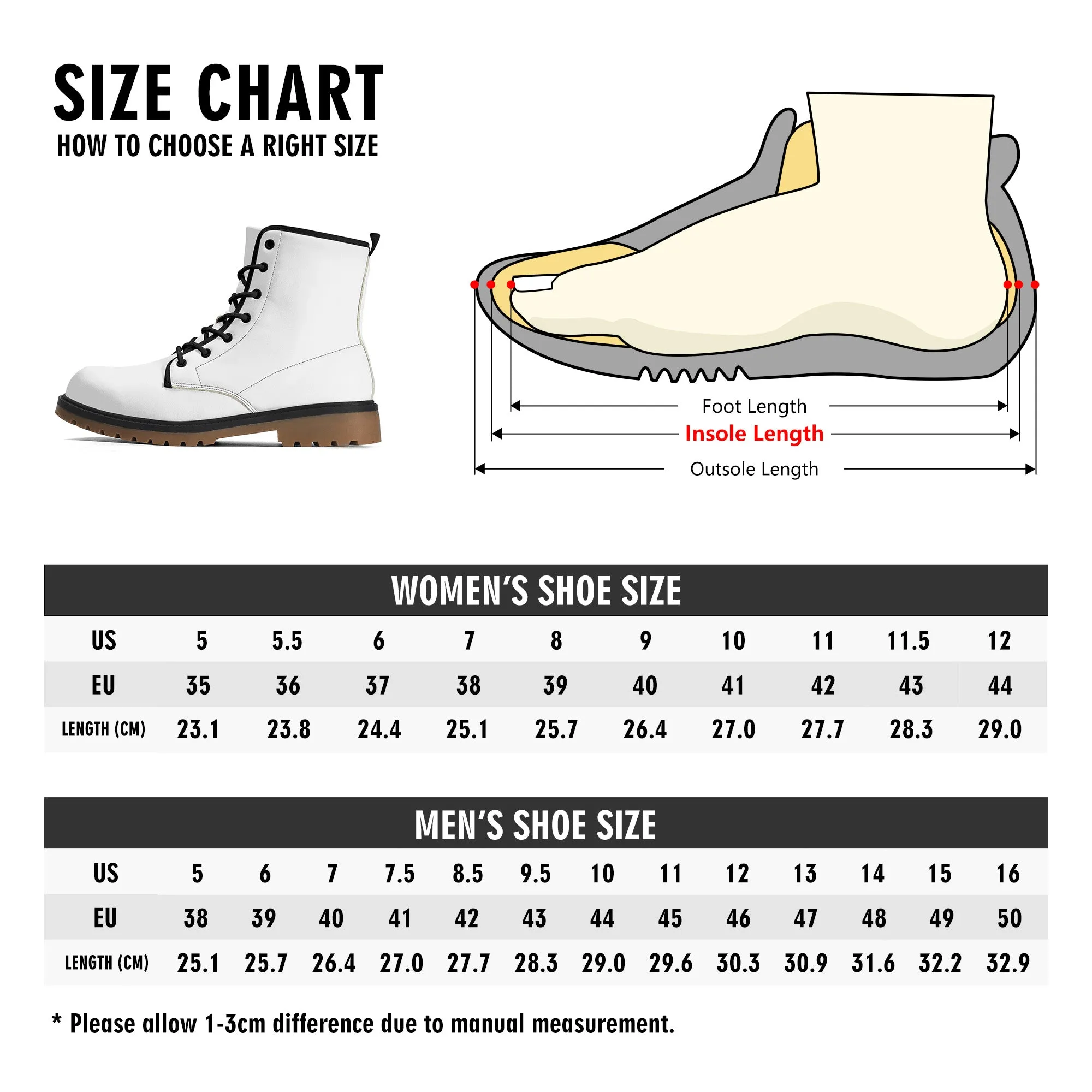 Turtle Womens Upgraded Brown Outsole Leather Boots