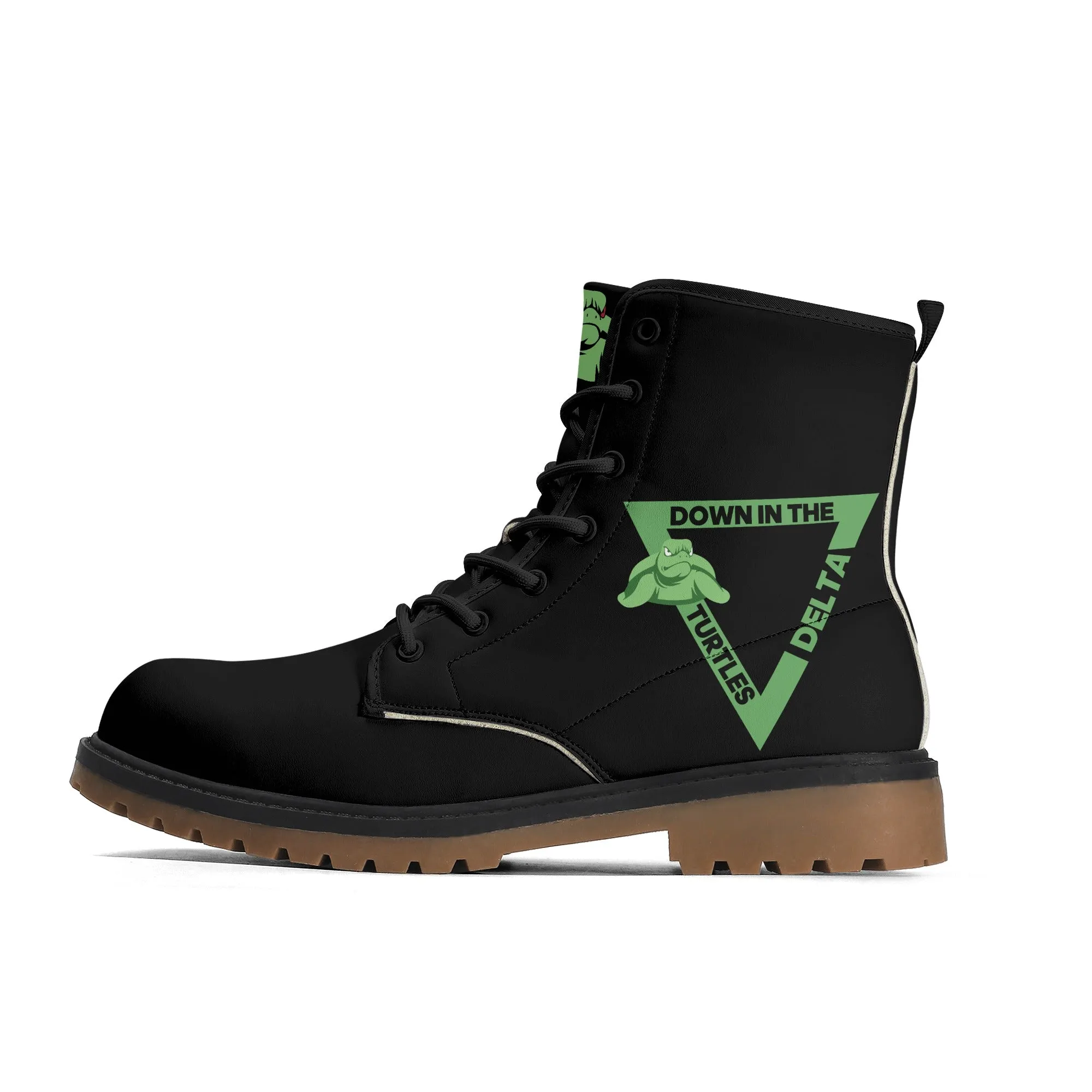 Turtle Womens Upgraded Brown Outsole Leather Boots