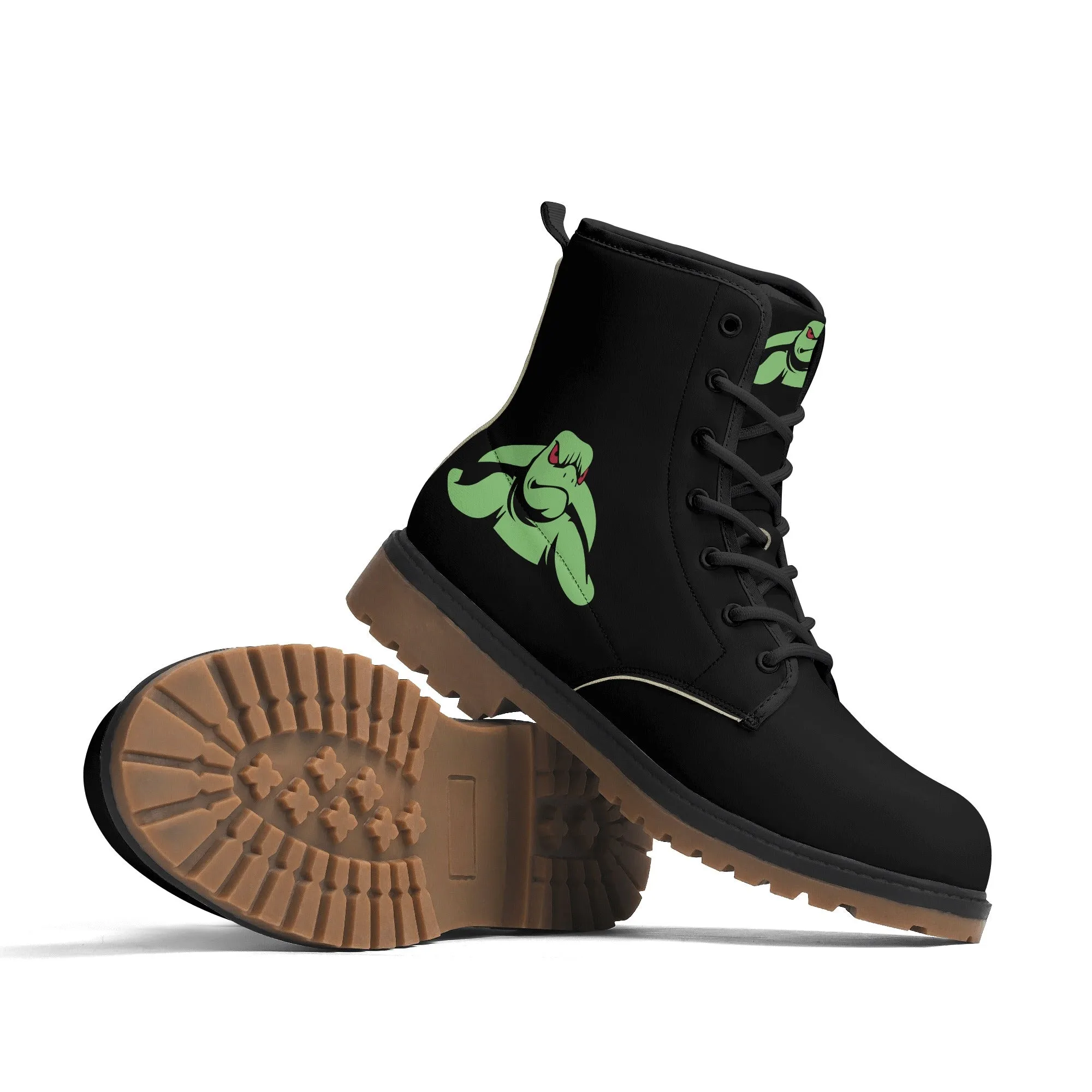 Turtle Womens Upgraded Brown Outsole Leather Boots