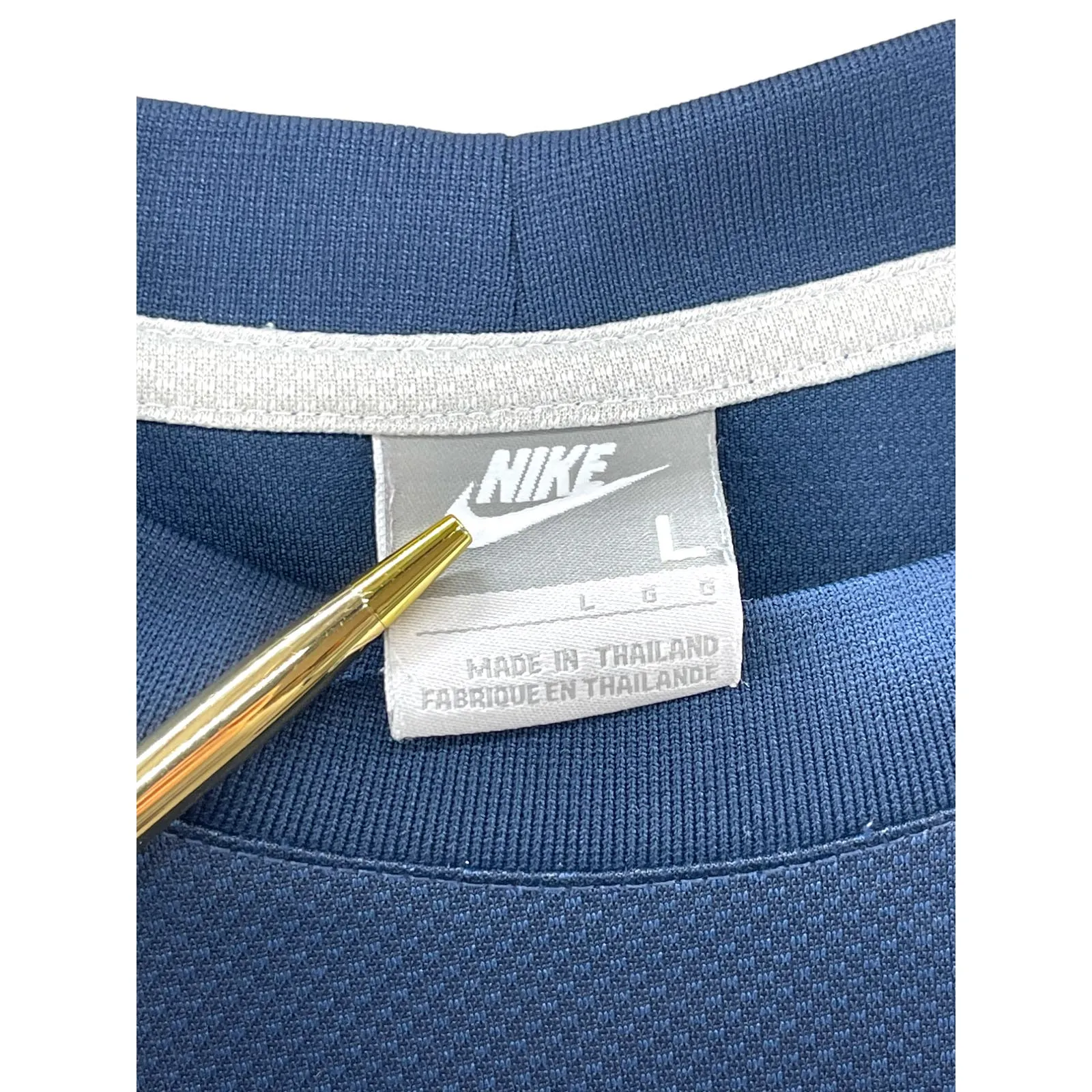 Vintage 2000's Nike Navy Workout Mesh Jersey Top