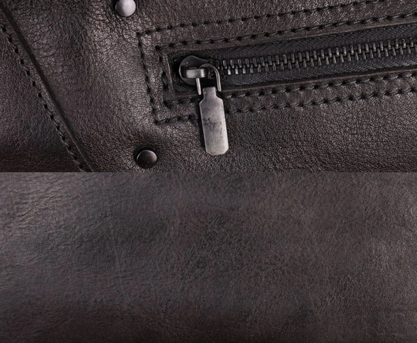 Vintage Ladies Leather Over The Shoulder Bag Black Crossbody Bags For Women