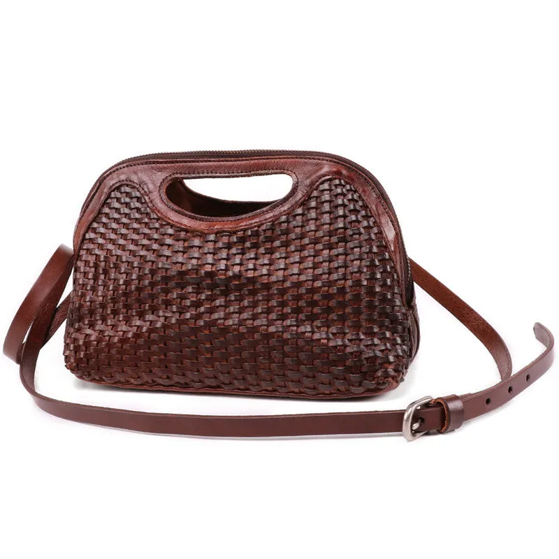 Western Womens Small Leather Side Bag Crossbody Handbags Purses for Women