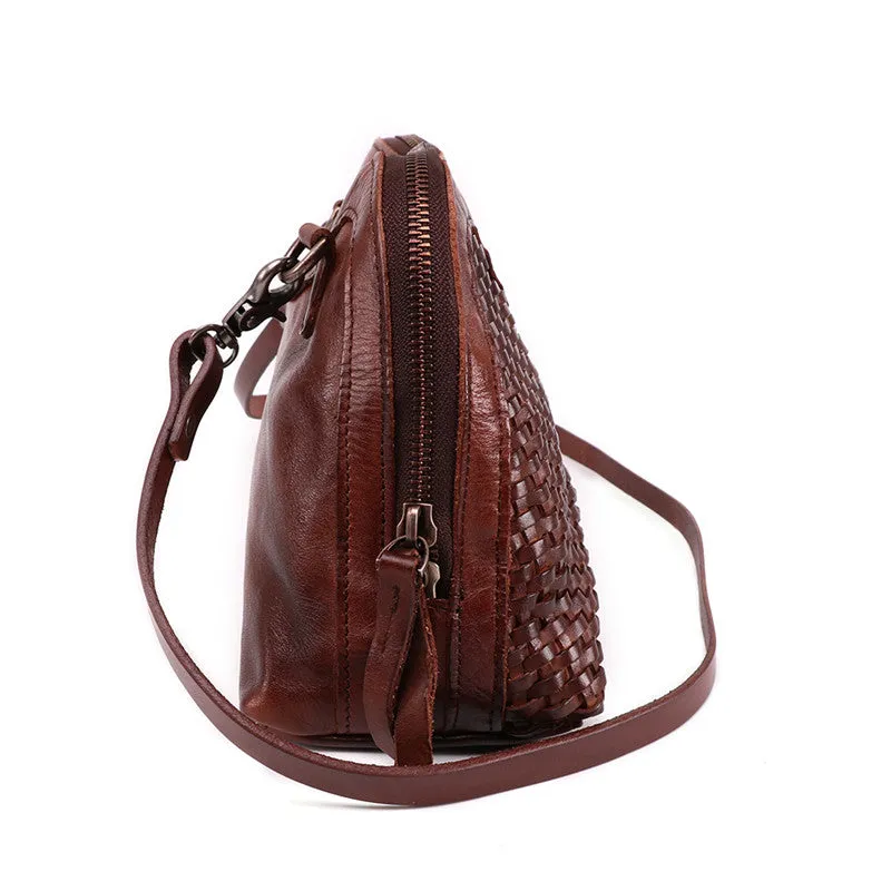 Western Womens Small Leather Side Bag Crossbody Handbags Purses for Women
