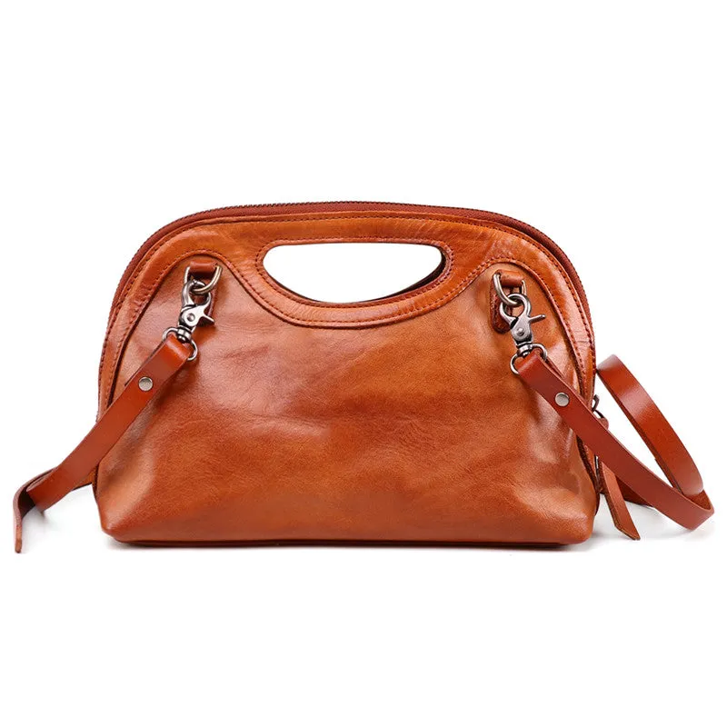 Western Womens Small Leather Side Bag Crossbody Handbags Purses for Women
