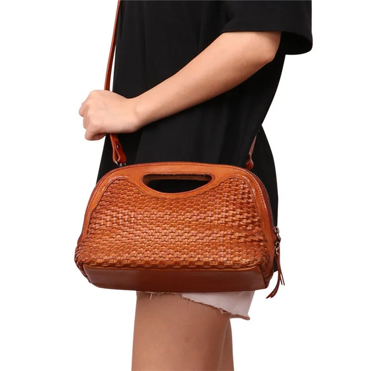 Western Womens Small Leather Side Bag Crossbody Handbags Purses for Women