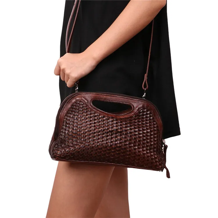 Western Womens Small Leather Side Bag Crossbody Handbags Purses for Women