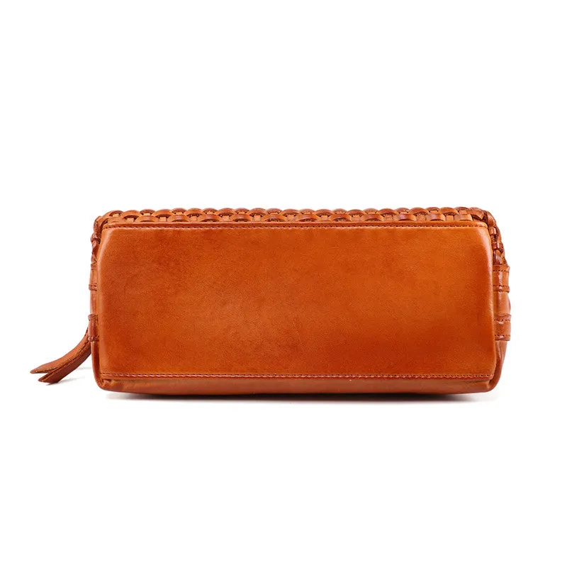 Western Womens Small Leather Side Bag Crossbody Handbags Purses for Women