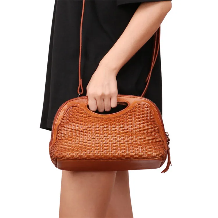 Western Womens Small Leather Side Bag Crossbody Handbags Purses for Women