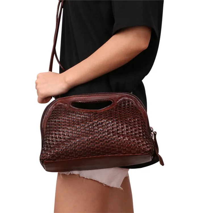 Western Womens Small Leather Side Bag Crossbody Handbags Purses for Women
