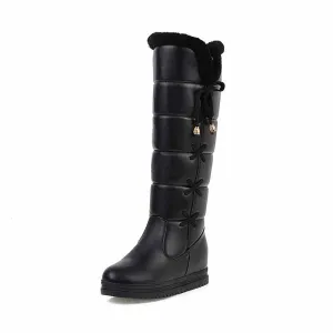 Women’s Cute Snow Boots Waterproof Winter Lace Up Boots