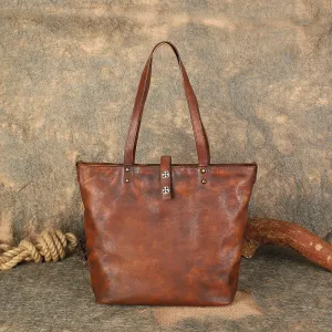 Women's Genuine Leather Handbags Leather Tote Bags For Women