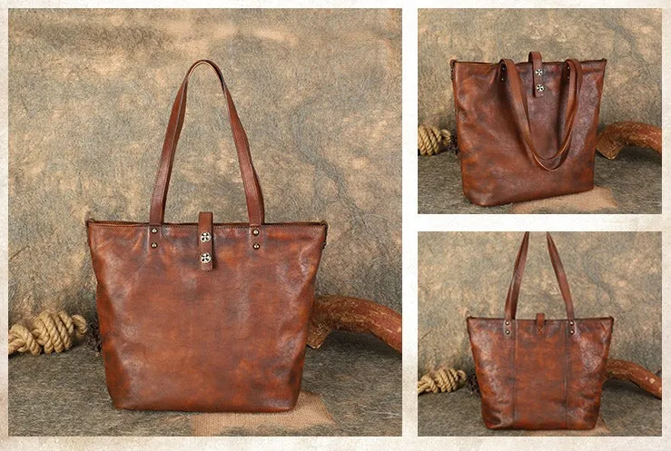 Women's Genuine Leather Handbags Leather Tote Bags For Women