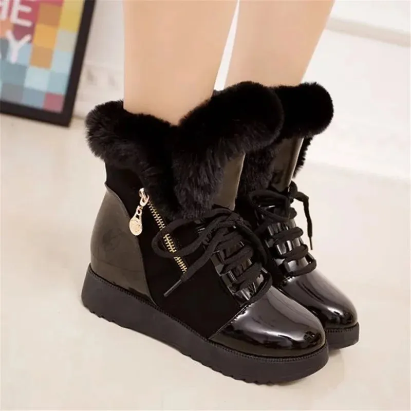 Women's Thick Fur Winter Snow Boots