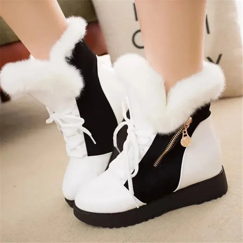 Women's Thick Fur Winter Snow Boots