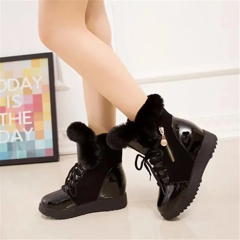 Women's Thick Fur Winter Snow Boots