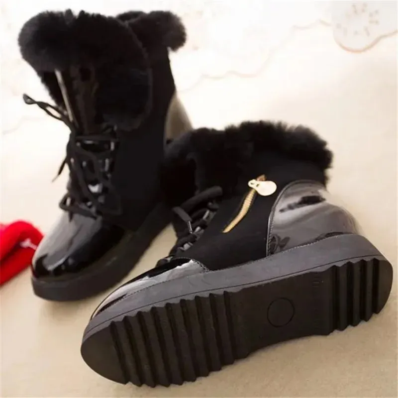 Women's Thick Fur Winter Snow Boots